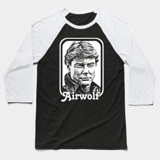 Airwolf // 80s Retro TV Fan Design Baseball T-Shirt